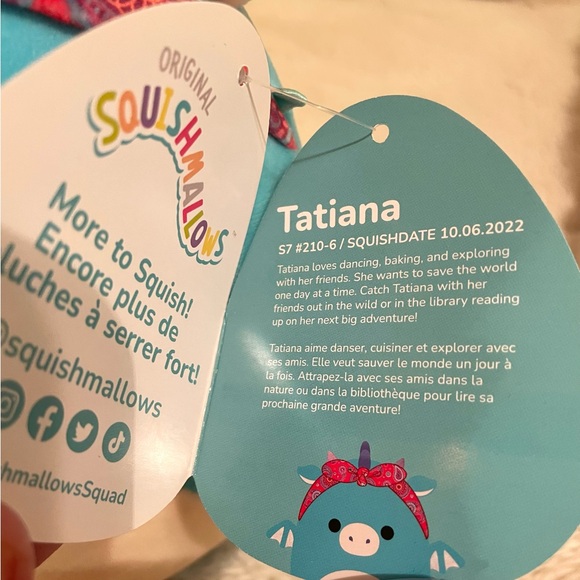 8" Tatiana the Dragon Squishmallow (Tag Attached!) - Picture 5 of 5